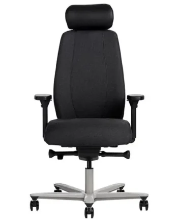 Ergoff Kontorstol DNA Gråsort med alugråt understel