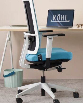 Kohl Anteo 5000 Basic høj kontorstol meshryg, sort stofsæde