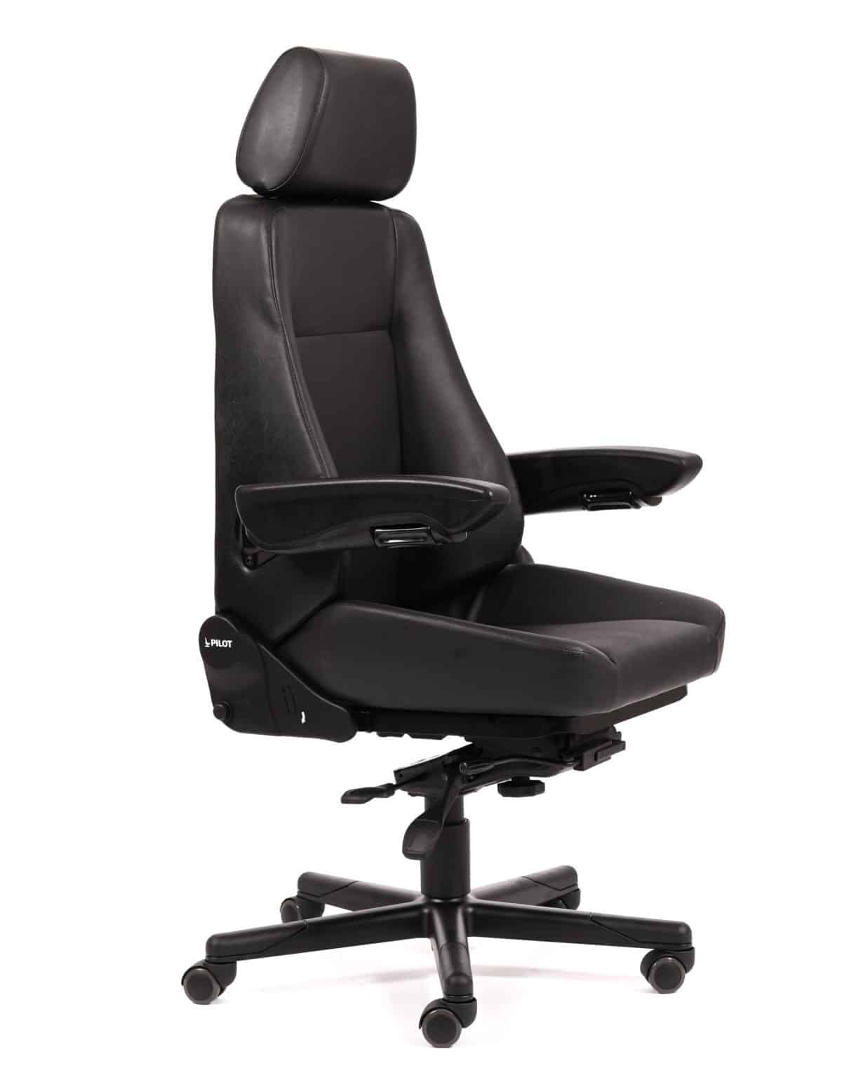 Ergoseat Pilot 24 timers læder stol